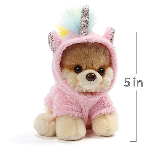 GUND World's Cutest Dog Boo Itty Bitty Boo Unicorn Stuffed Animal Plush, 5