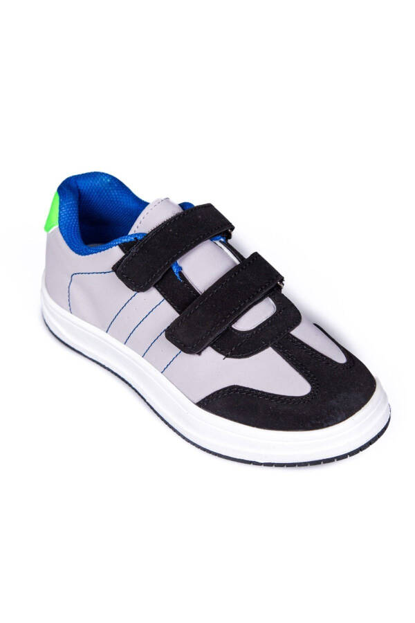 Günlük Ortapedik Çocuk Spor Ayakkabı Cırt Cırtlı Anatomik Esnek Taban Ergonomik Rahat Sneaker - 2