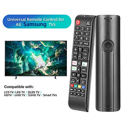 Gvirtue BN59-01315A Remote Control Replacement for Samsung-Smart-TV-Remote All Samsung LED QLED LCD 6/7/8/9 Series 4K UHD HDTV HDR Flat Curved Smart TV, with Netflix, Prime Video and Hulu Button - 3