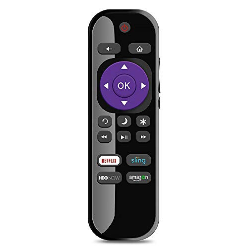 Gvirtue LC-RCRUS-17 Evrensel Uzaktan Kumanda Yedek, Sharp Roku Akıllı TV Uzaktan Kumandası İçin, Netflix, Amazon, Sling, HBONOW Düğmeli Tüm Sharp Roku Akıllı LED TV'ler İçin - 1