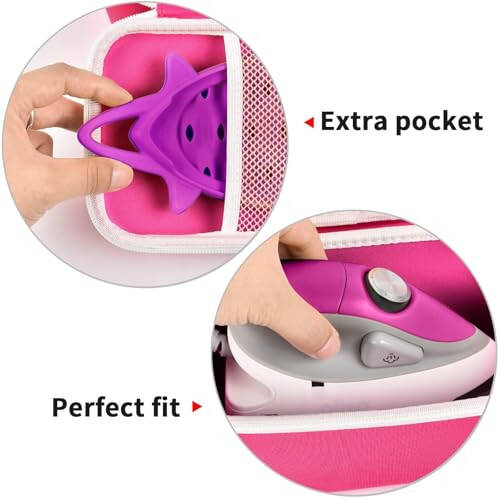 GWCASE Case Compatible with Oliso M3Pro/ M2 Mini Project Steam Iron. Travel Irons Carrying Organizer Holder for Solemate and Other Accessories (Box Only)- Purple - 3