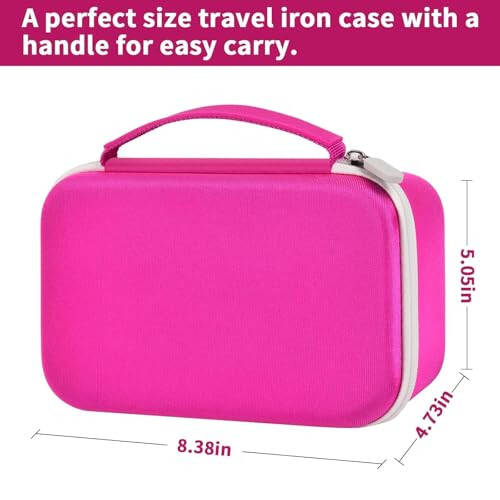 GWCASE Case Compatible with Oliso M3Pro/ M2 Mini Project Steam Iron. Travel Irons Carrying Organizer Holder for Solemate and Other Accessories (Box Only)- Purple - 5