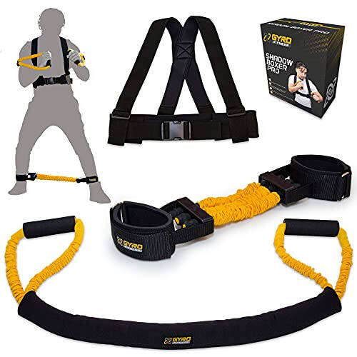 GYRO FITNESS | Shadow Boxer Pro | Boxing Resistance Bands Set for Shadow Boxing, Comes with Ankle Cuffs | Ideal Addition to Your Home Boxing Equipment - 1