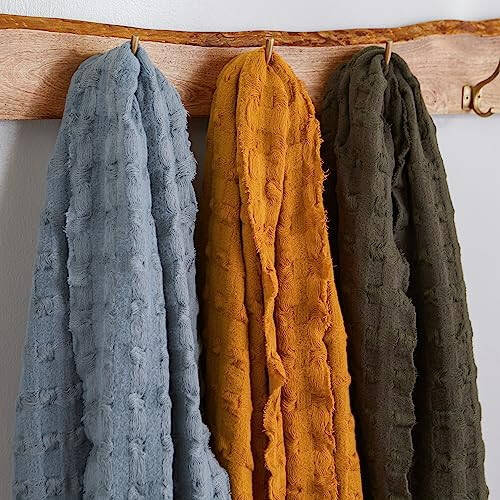 Hadley Wren womens Hailey Scarf, Ultra-soft Textured Winter/Fall Wrap - 5