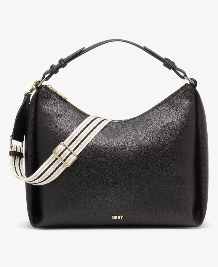 Hailey Convertible Hobo Bag Blk/gold - 1