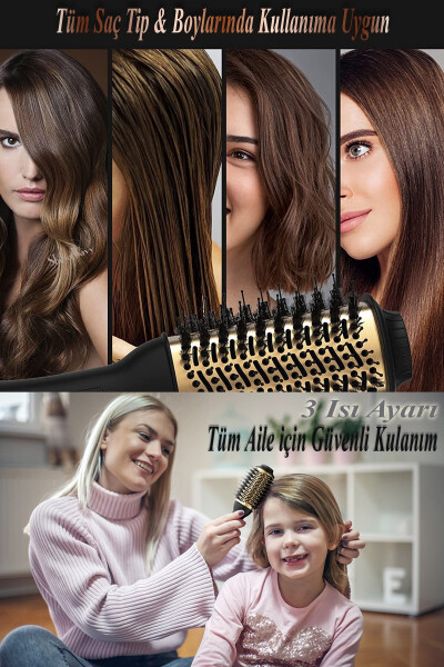 Hair Styler and Straightener Comb Titanium Ceramic Coating (2023 VERSION) - 4