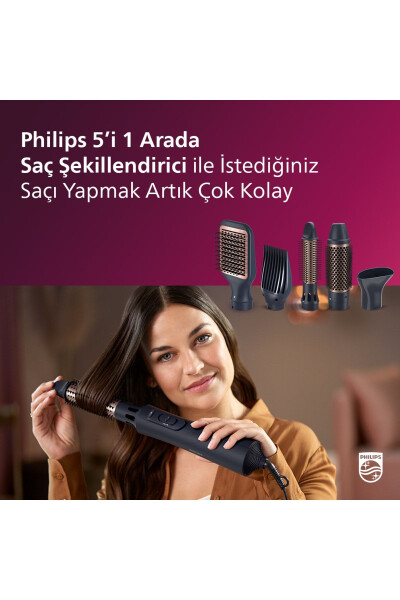 Hair Styling and Drying Set Bha530/00, Argan Oil Ceramic Coating, 5 Attachments, 3 Heat and Speed Settings - 11