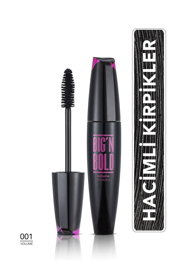 Hajm beruvchi tuş (Qora) - Big N Bold Mascara - 001 - 8682536040402 - 8