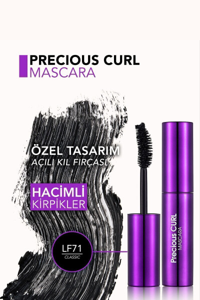 Hаjm va egiluvchanlik beruvchi tuş (QORA) - Precious Curl Mascara - Lf71 Classic - 19