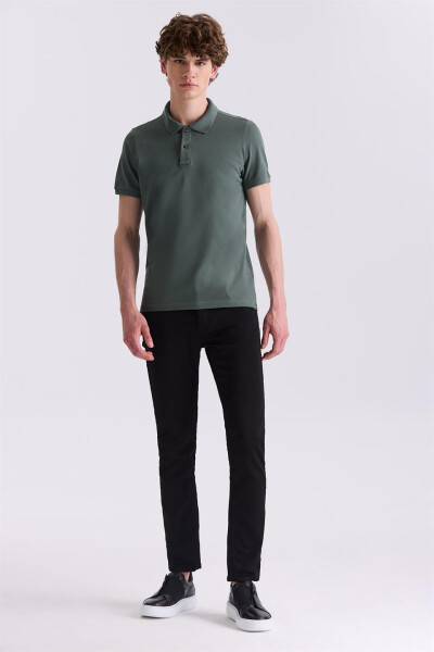 Haki Slim Fit Polo Yaka T-Shirt - 2