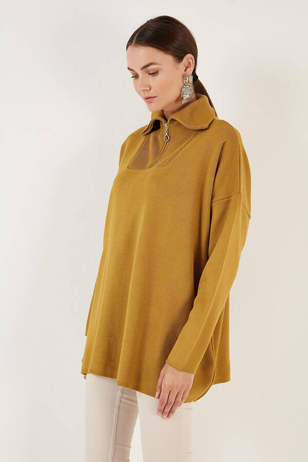 Half Zip Oversized Knit Sweater 4616079 - 8