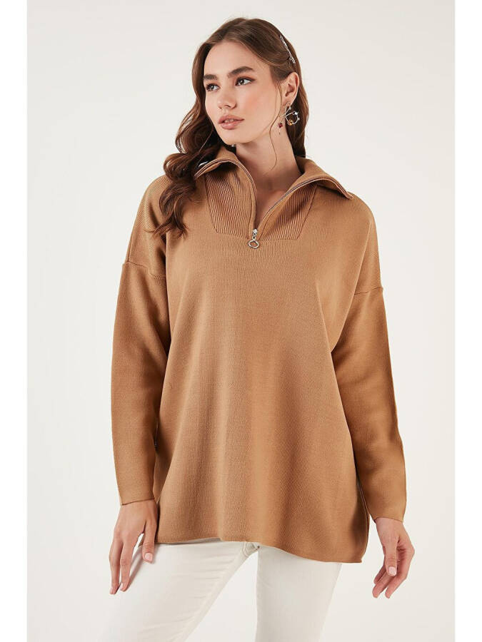 Half Zip Oversized Knit Sweater 4616079 - 1