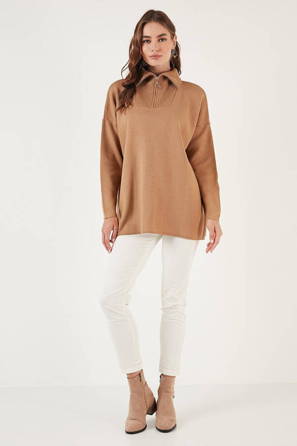 Half Zip Oversized Knit Sweater 4616079 - 9