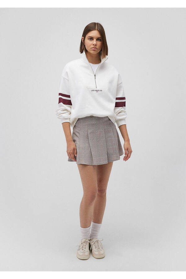 Half-Zip White Sweatshirt 1S10171-70057 - 14