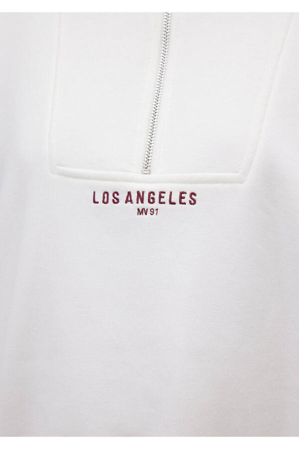 Half-Zip White Sweatshirt 1S10171-70057 - 19