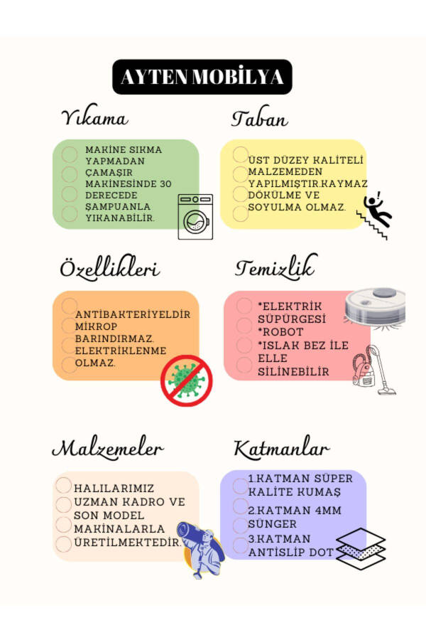 Halı Dekoratif Modern Kaymaz Kaliteli Yıkanabilir Halı'hale gri+'Modeli - 2