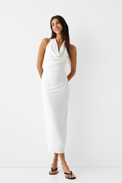 Halter neck midi dress - 2