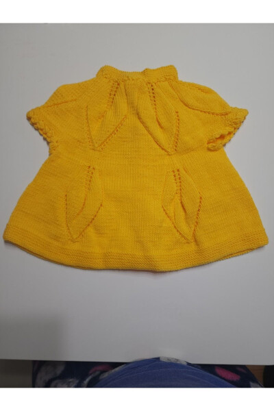 Hand-knitted baby vest - 2