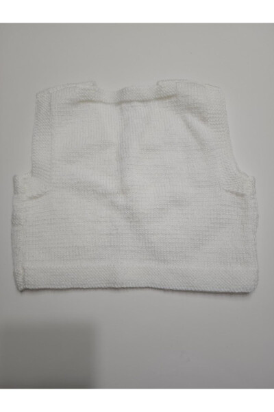 Hand knitted baby vest - 2