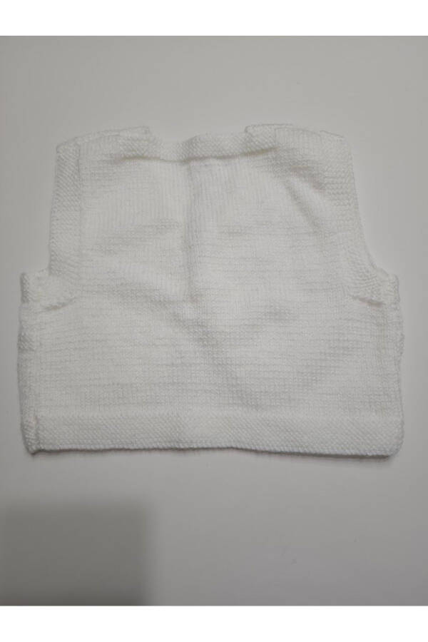 Hand knitted baby vest - 2