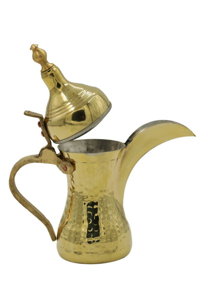 Handcrafted Hammered Mırra Coffee Pot 22 CM - 6