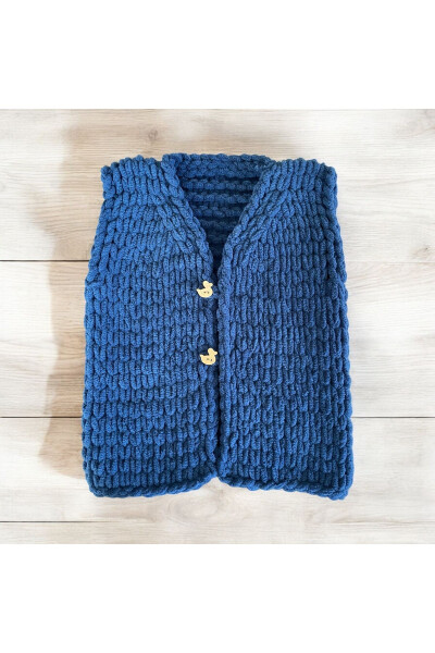 Handmade Baby Cardigan - Blue 