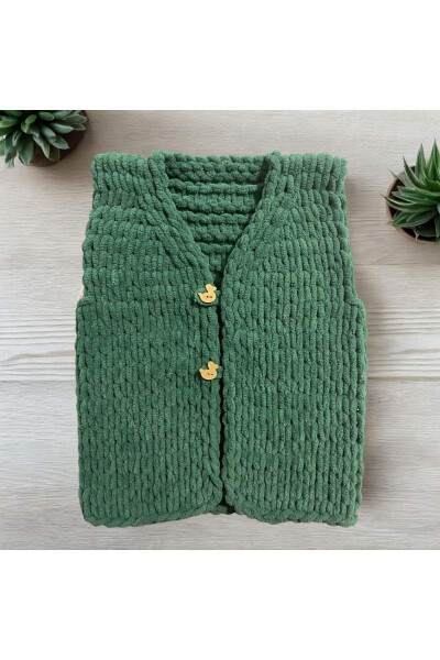 Handmade Baby Cardigan - Green 