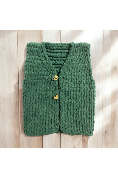 Handmade Baby Cardigan - Green 