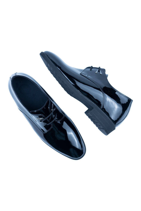 Handmade Oxford Style Double Lace Up Men's Shoes with Hidden Heel for Height Increase 7/ 9 Cm Groom Shoes - 6