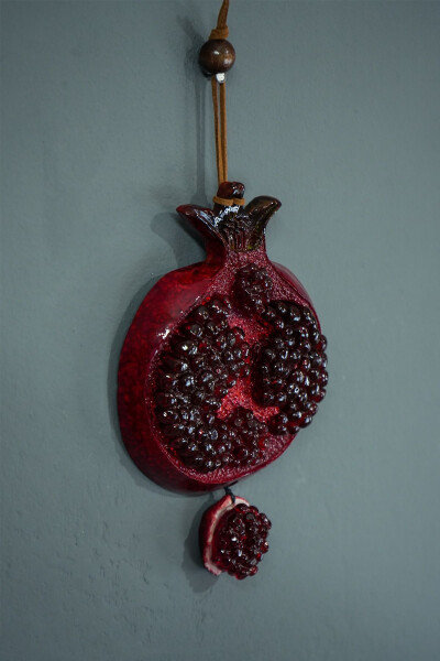 Handmade Pomegranate Wall Decoration Pomegranate Ornament Meaningful Home Gift Decorative Wall Accessory - 5