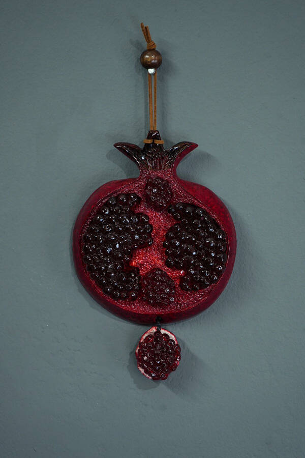 Handmade Pomegranate Wall Decoration Pomegranate Ornament Meaningful Home Gift Decorative Wall Accessory - 7