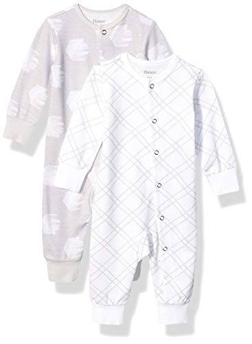 Hanes Unisex-Baby Hanes Baby Sleep & Play Suits, Ultimate Flexy Pajamas For Boys & Girls, 2-Pack - 5