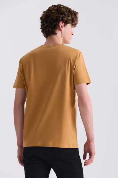 Hardal Slim Fit Bisiklet Yaka T-Shirt - 4