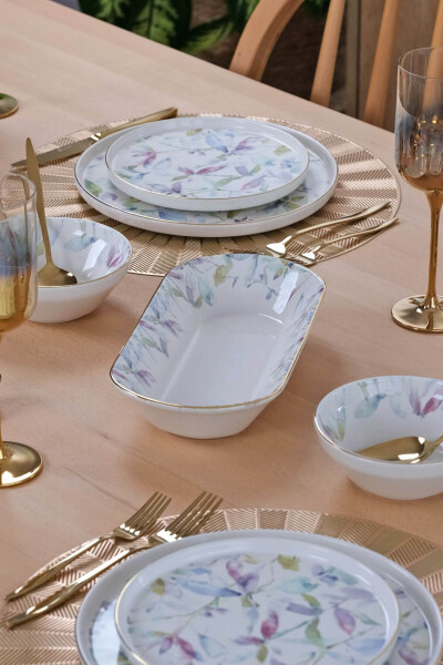 Harmony Gold-Gilded 27-Piece 6-Person Ceramic Dinner Set - 3