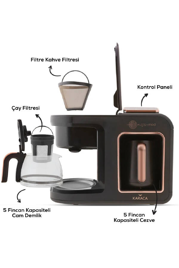 Hatır Plus Mod 5 in 1 Talking Coffee and Tea Machine Black Copper - 12