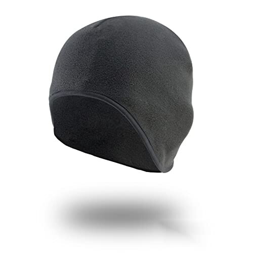 Hatop Unisex Winter Skull Cap Thermal Running Beanie Hats for Men Women Hats Helmet Liner Cold Weather with Ear Cover, Gray-02, One Size - 4