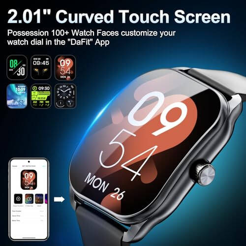 Haulvean Curve Smart Watch for Men (Answer/Make Call), 2.01