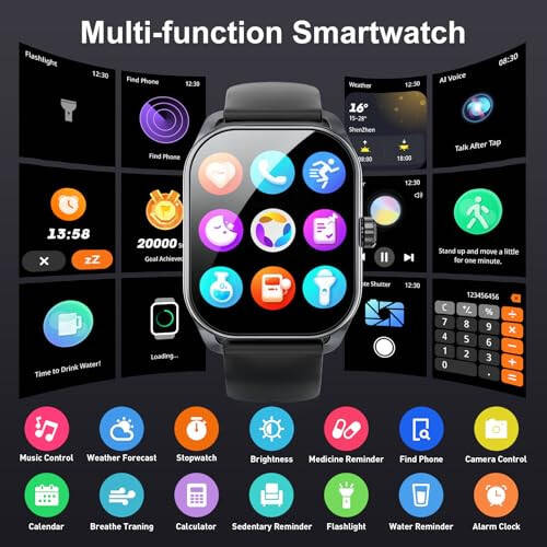 Haulvean Curve Smart Watch for Men (Answer/Make Call), 2.01