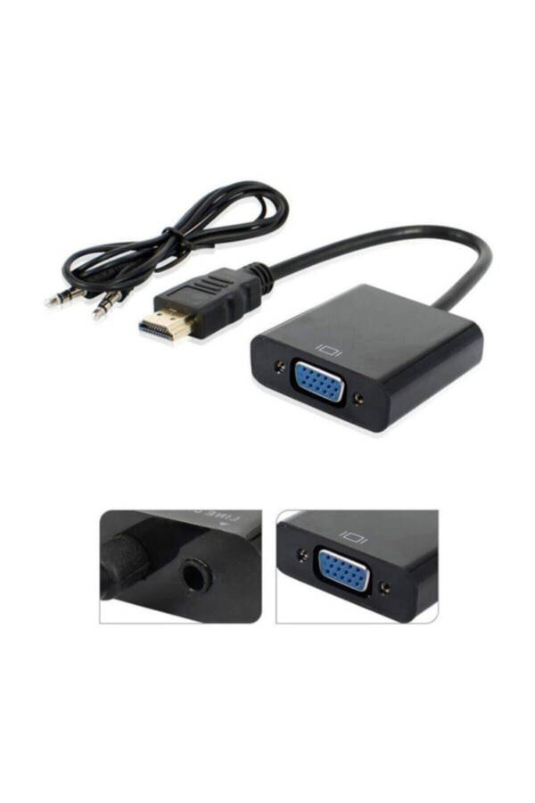 HDMI to VGA Adapter with Audio Output Adapter Monitor Converter Cable Converter Adapter - 3