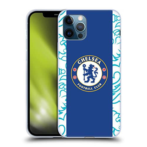 Head Case Designs Officially Licensed Chelsea Football Club Home 2022/23 Kit Soft Gel Case Compatible with Apple iPhone 12 / iPhone 12 Pro - 7