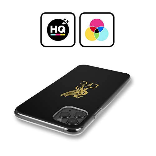 Head Case Designs Officially Licensed Liverpool Football Club Gold Logo On Black Liver Bird Soft Gel Case Compatible with Apple iPhone 11 Pro Max - 8