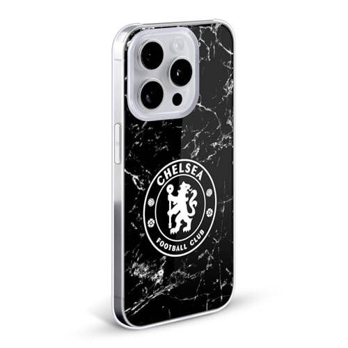 Head Case Designs Официально лицензированный чехол для iPhone 13 Pro от Chelsea Football Club с черным мраморным гербом - 1