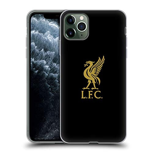 Head Case Designs Rasmiy Lisanslangan Liverpul Futbol Klubi Oltin Logosi Qora Liver Bird Yumshoq Gel Qopqog'i Apple iPhone 11 Pro Max bilan Mos keladi - 7