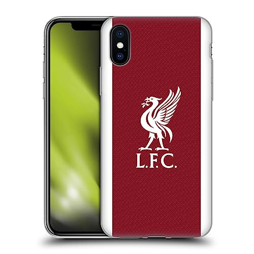 Head Case Designs Rasmiy litsenziyalangan Liverpul Futbol Klubi Uy Forma 2023/24 Yumshoq Jel Qoplama Apple iPhone X/iPhone Xs bilan mos keladi - 1