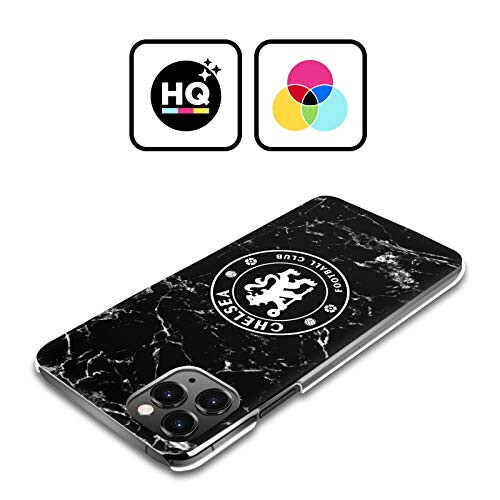 Head Case Designs Resmi Lisanslı Chelsea Futbol Kulübü Siyah Mermer Arması Sert Arka Kılıf Apple iPhone 13 Pro ile Uyumlu - 7