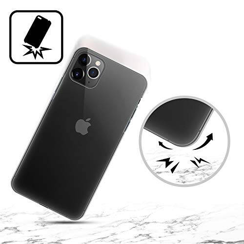 Head Case Designs Resmi Lisanslı Chelsea Futbol Kulübü Siyah Mermer Arması Yumuşak Jel Kılıf Apple iPhone 11 Pro Max ile Uyumlu - 12