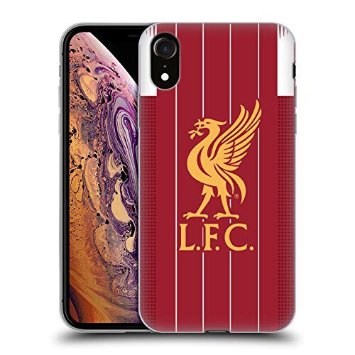 Head Case Designs Resmi Lisanslı Liverpool Futbol Kulübü Ev 2019/20 Forma Yumuşak Jel Kılıf Apple iPhone XR ile Uyumlu - 1