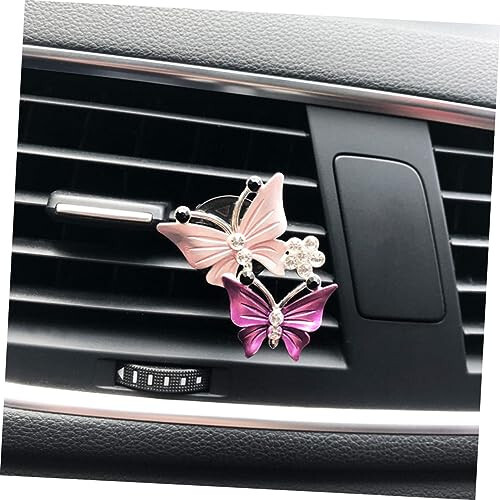 HEALLILY 2pcs Car Air Vent Scent Clip Portable Humidifier Car Vent Diffuser Humidifiers with Essential Oils Diffusers for Essential Oils Mini Humidifier Perfume Inside The Car Decorations - 3