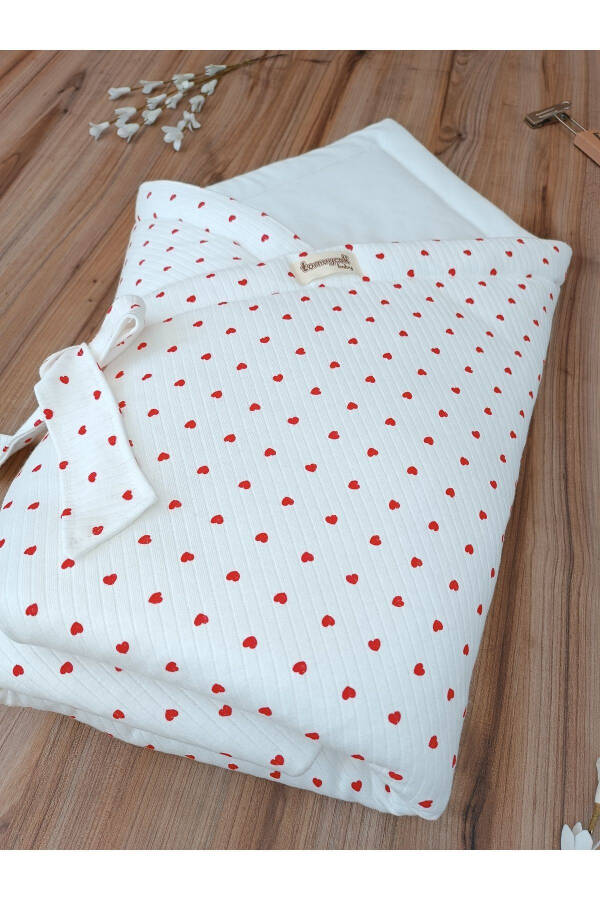 Heart Baby Blanket 100% Cotton Natural Organic Baby Sleeping Swaddle Hospital Discharge Newborn - 13