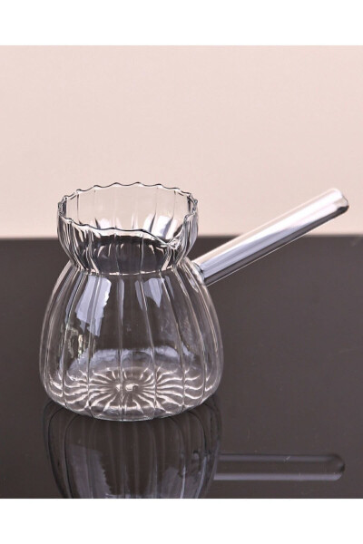 Heat-Resistant Glass Coffee Pot with Strip - 3